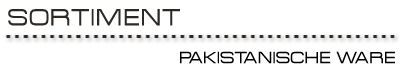Pakistanische Ware